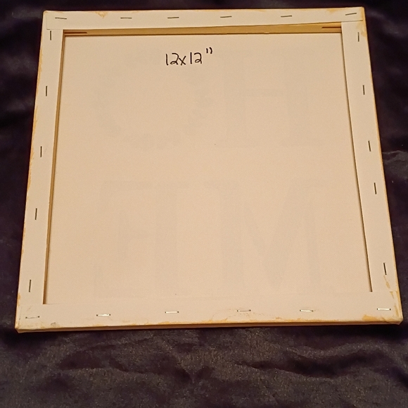 Handpainted Inspirational "Home" Decor Original Acrylic Painting On Canvas 12x12 - Picture 2 of 2